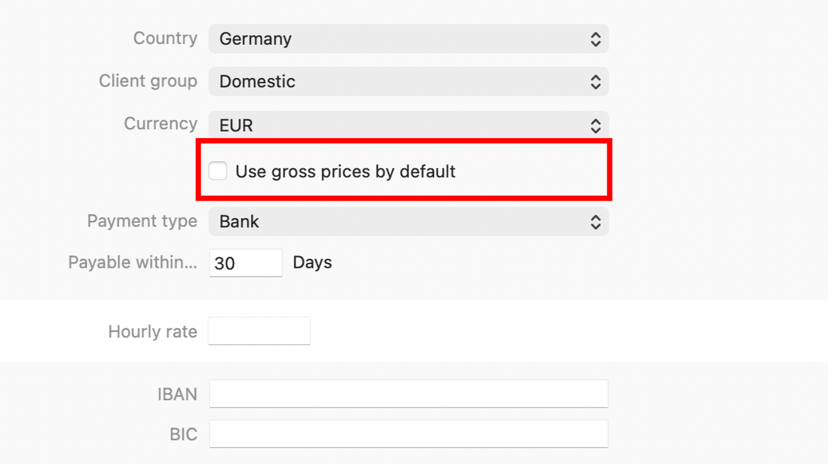 Gross/Net toggle in GrandTotal