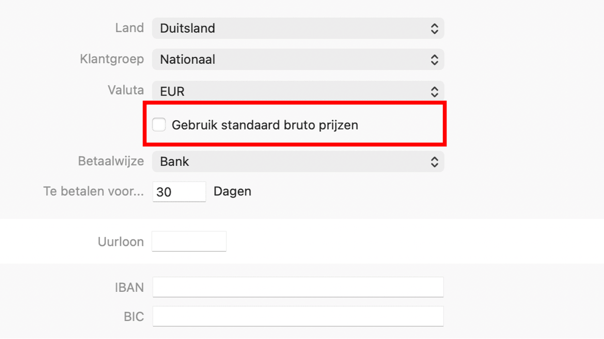 Bruto/netto schakelaar in GrandTotal