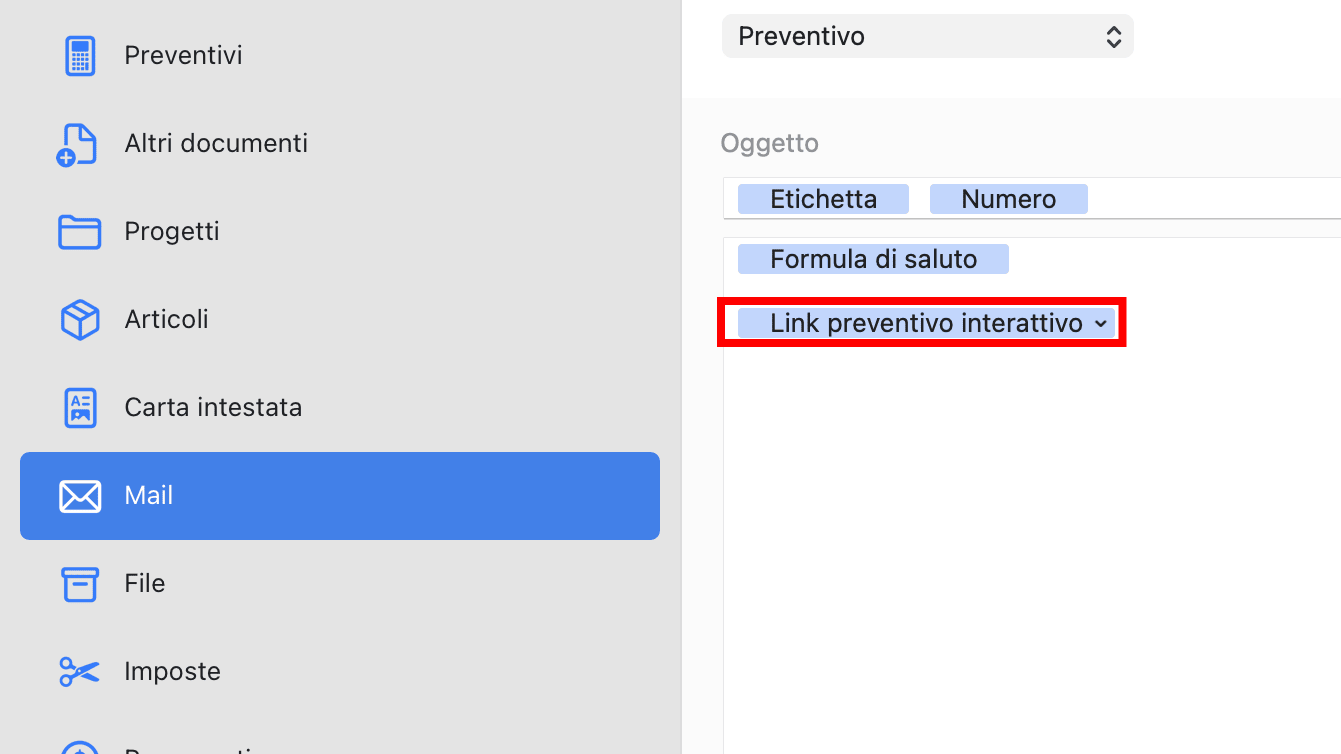 Aggiungere il link