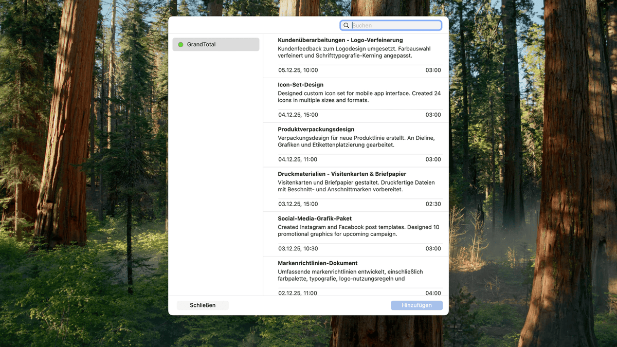 Kalendereinträge in GrandTotal importieren