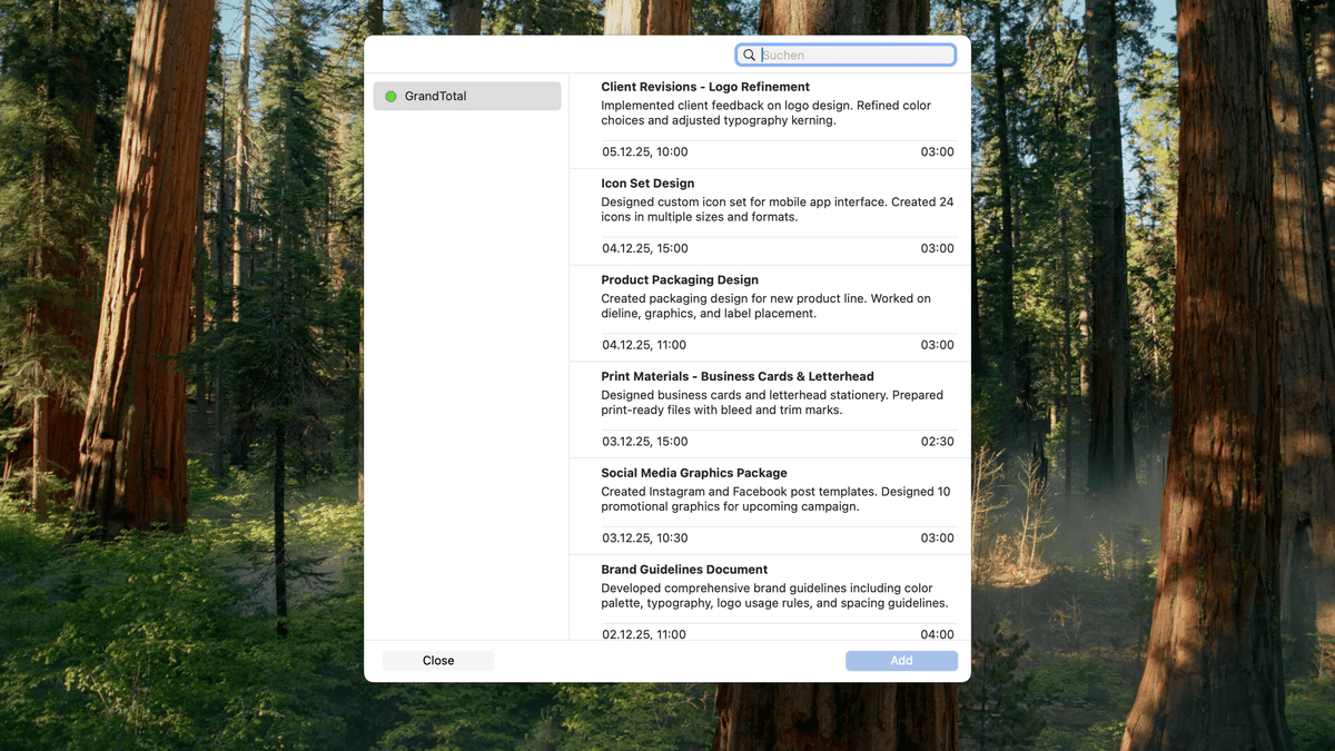 Import calendar entries into GrandTotal