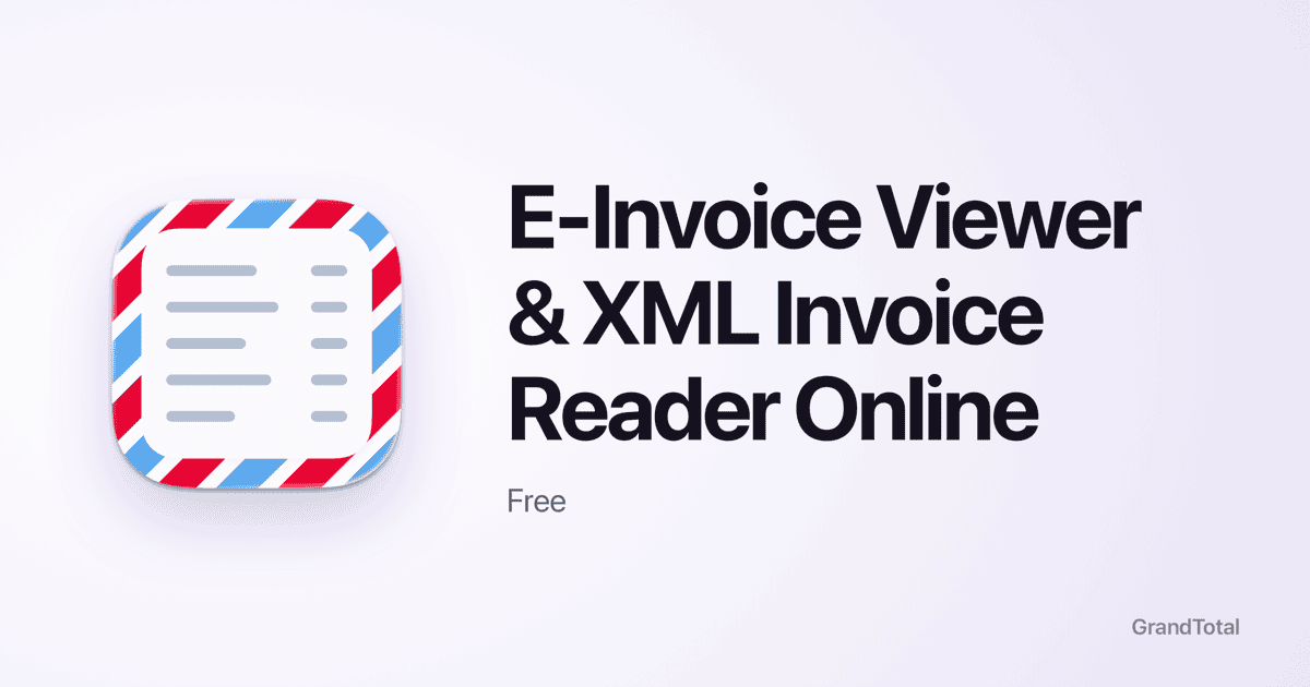 E-Invoice Viewer & XML Invoice Reader Online | Free
