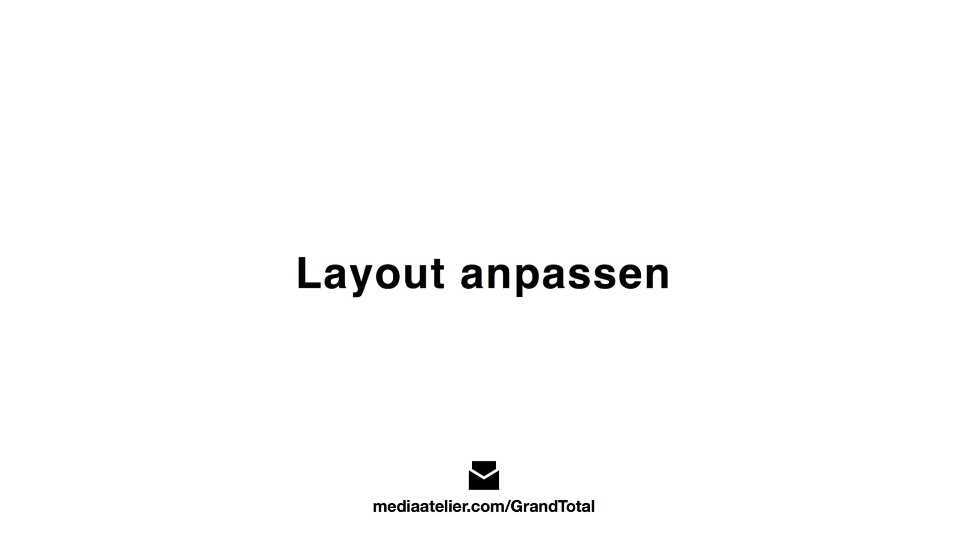 Rechnungs-Layout individuell gestalten
