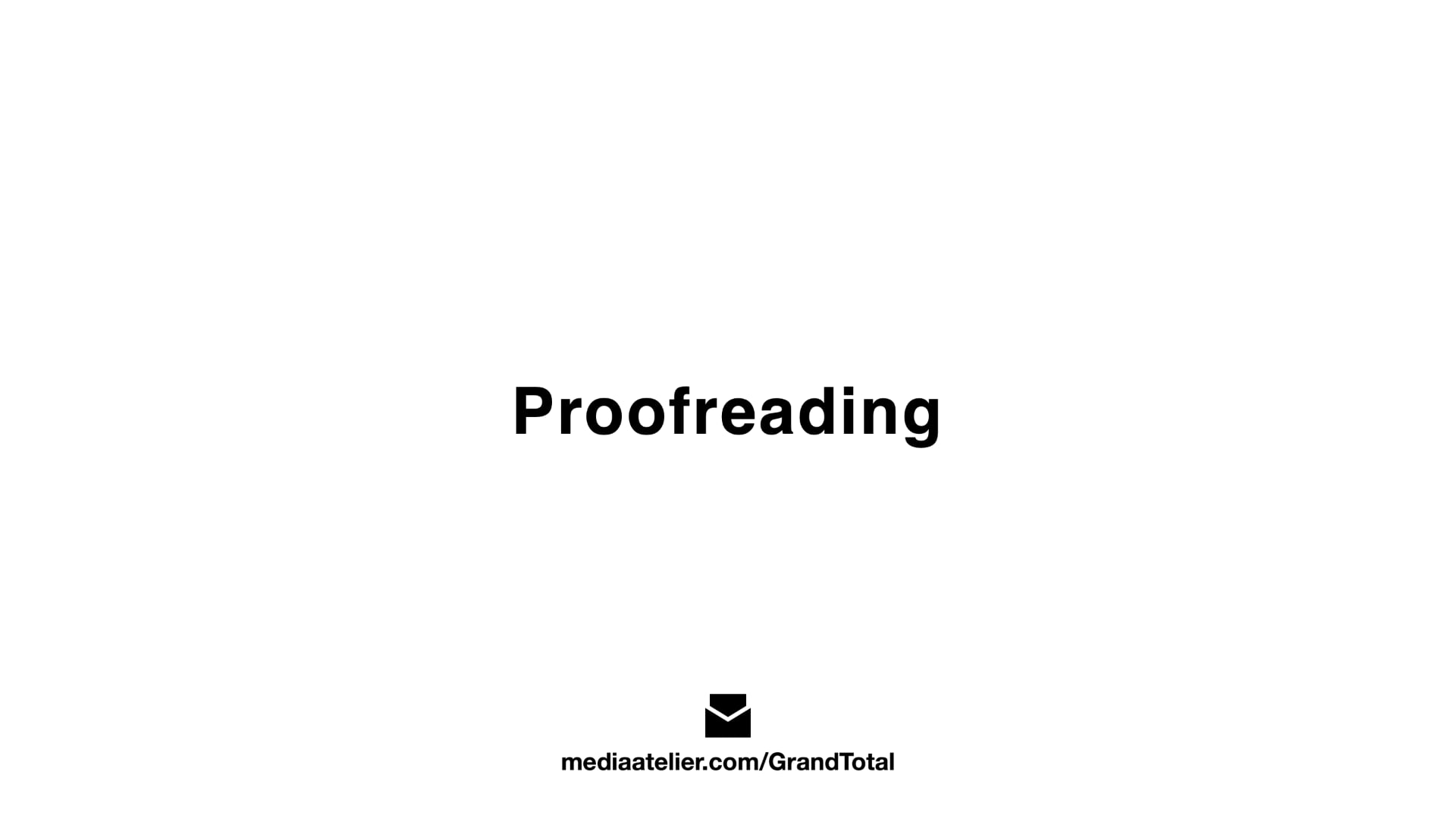 Proofreading